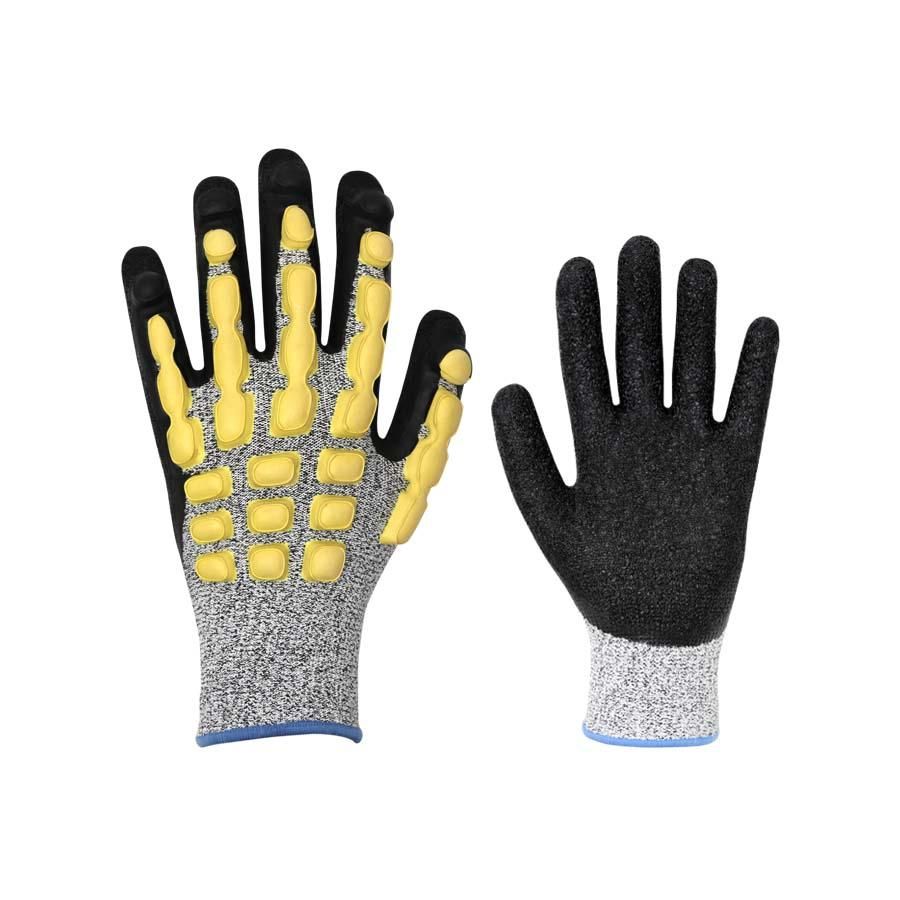 Luva de Proteção Contra Impacto e Corte Volk Impacto Cut  Preta/Cinza CA 38654