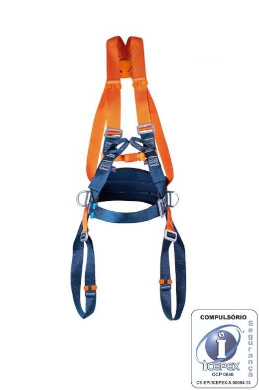 Cinturão Paraquedista TOP Cintos TOP5100 3 Pontos de Conexão com Faixa Lombar CA 47931