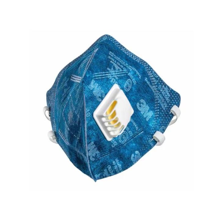 Respirador Descartável Dobrável PFF2 Com Válvula 3M 9822 CA 41515 - HB004541304