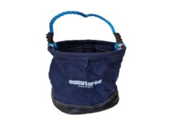 Balde de Lona Para Içamento Azul Com Logo Equatorial Serveq - 120 152 EQUA