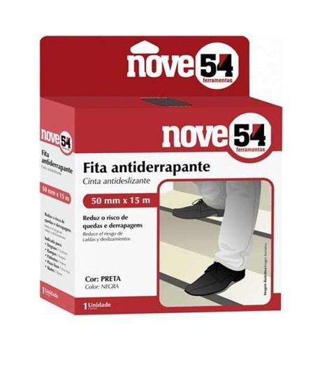 Fita Antiderrapante Preta Para Piso 50 mm X 15 mt NOVE54 - 1022005150