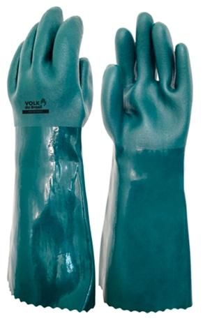 Luva de PVC Palma Áspera Forrada Verde Volk Smart Tam 10 CA 46837