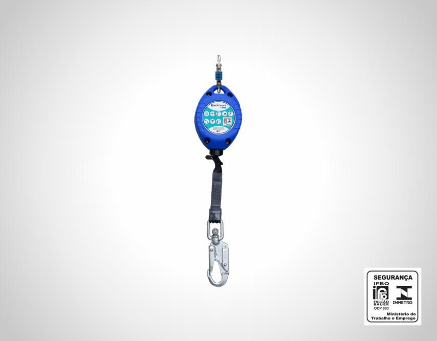 Trava Quedas Retrátil Hércules HTQR035C de 3,5 Metros Cabo em Fita Poliéster