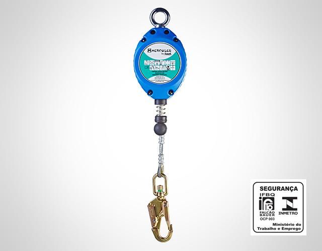 Trava Quedas Retrátil Hércules HTQR060G de 6 Metros Cabo de Aço Galvanizado
