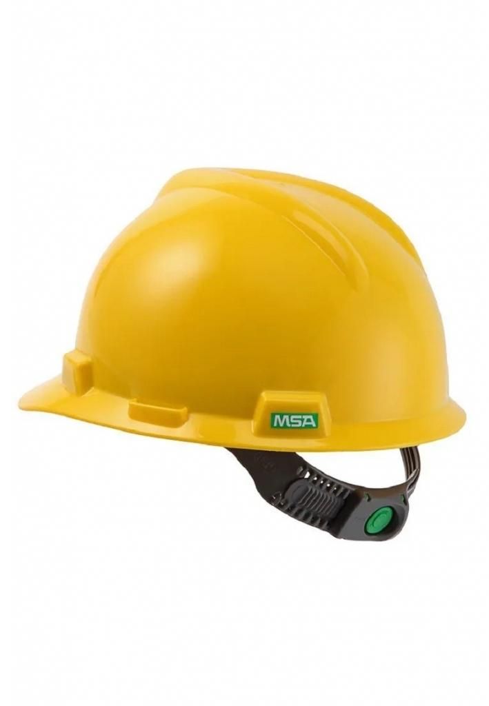 Capacete MSA V-Gard Classe B com Suspensão Push Key e Jugular CA 498