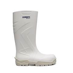 Bota em PU Branca e Gelo Bico Composite Ecoboots Polytech CA 34233 - 91BPUL100