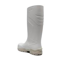 Bota em PU Branca e Gelo Bico Composite Ecoboots Polytech CA 34233 - 91BPUL100