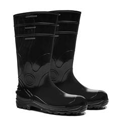 Bota de PVC Cano Longo Preto Sem Forro Bracol CA 37456 - 85BPL600SF
