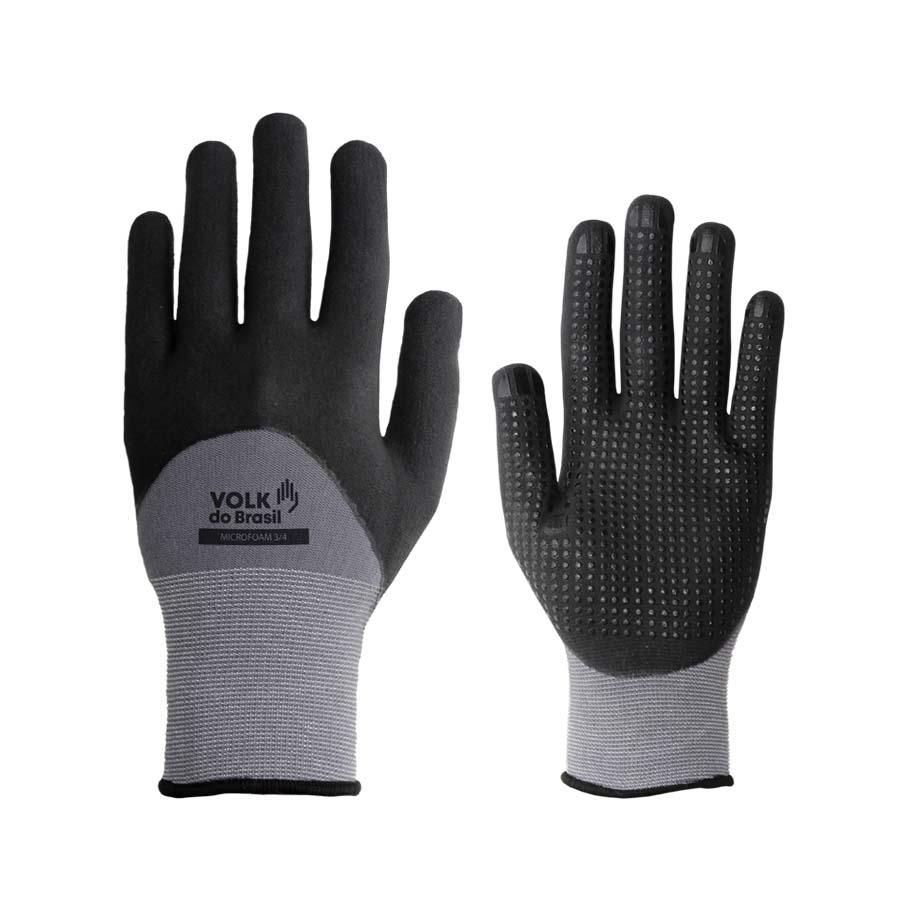 Luva de Segurança Para Abrasão com Revestimento Foam Volk Microfoam CA 41812