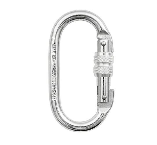 Mosquetão de Aço Oval 25KN MG Cinto MULT 5200 com Fechamento em Rosca