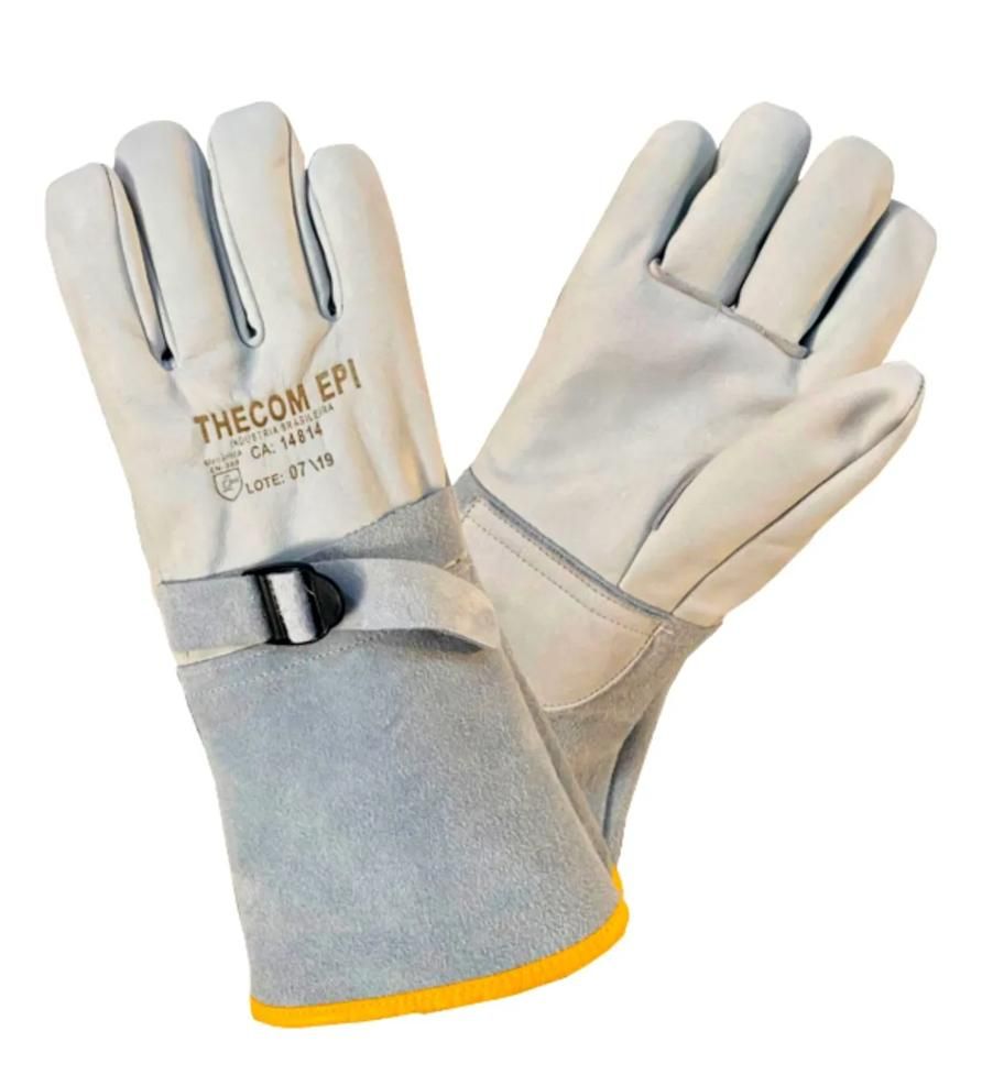 Luva de Cobertura em Vaqueta Cano 15cm Para Luvas Isolantes Thecom LC-003 CA 14814