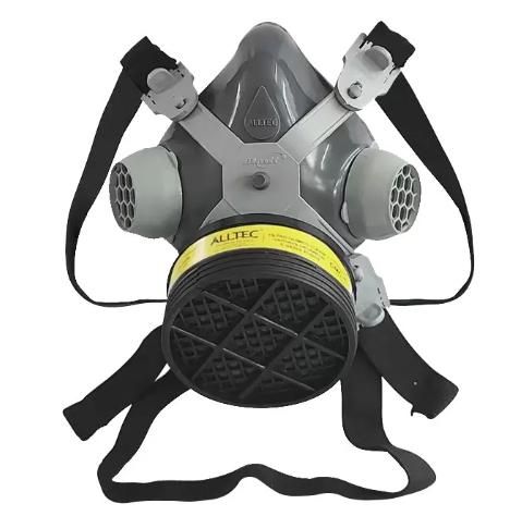 Máscara Respiratória 1/4 Facial Com 1 Cartucho VO/GA Alltec Mastt 2001-VO/GA CA 14781