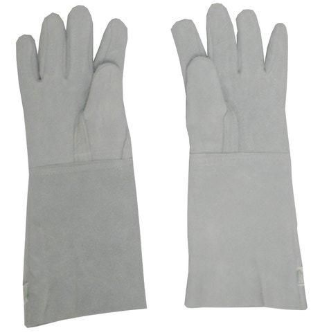 Luva de Raspa com Reforço Cano Longo 20cm Modelo Clute São Manoel CA 10843