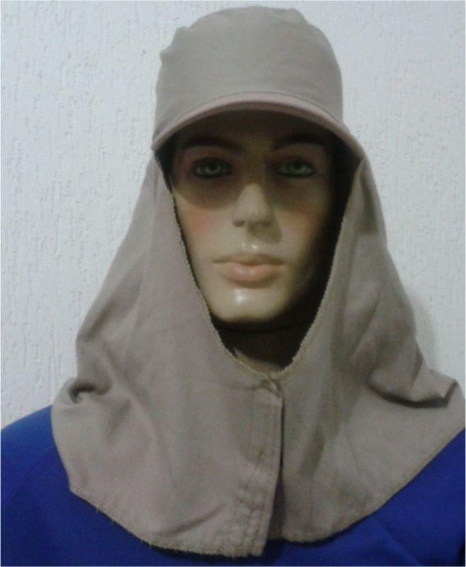 Boné Árabe em Brim Com Aba Cor Cinza Fechamento Velcro Americaseg CA 31442