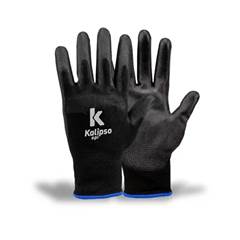 Luva Multitato com Palma PU Tátil Kalipso Preta CA 15272